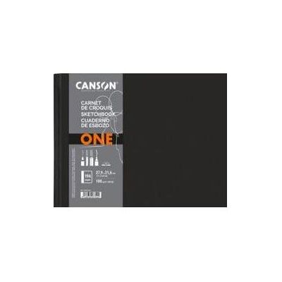 Canson, Heft + Block, Skizzenbuch ONE, 279 x 216 mm, schwarz 98 Blatt, weisses papier, 100 g/qm, auf der kurzen Seite (A4, Blanko) Canson, Heft + Block, Skizzenbuch ONE, 279 x 216 mm, schwarz 98 Blatt, weisses papier, 100 g/qm, auf der kurzen Seite (A4, Blanko)