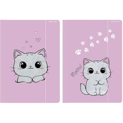 Starpak, Mappe, A4-Katzen-Gummibandkarte (A4) Starpak, Mappe, A4-Katzen-Gummibandkarte (A4)