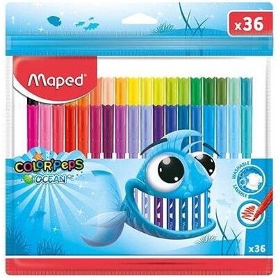 Maped, Schreibstifte, Mped Colorpeps vandenynas Marker 36 Farben (36x) Maped, Schreibstifte, Mped Colorpeps vandenynas Marker 36 Farben (36x)