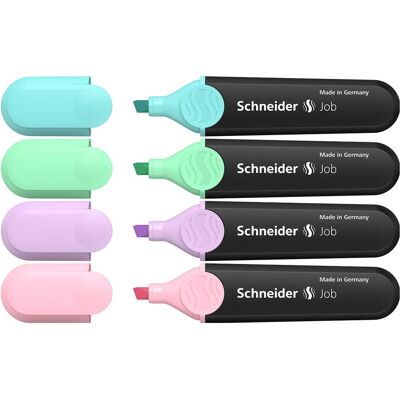 Schneider, Marker, Textmarker Job Pastell (4x) Schneider, Marker, Textmarker Job Pastell (4x)