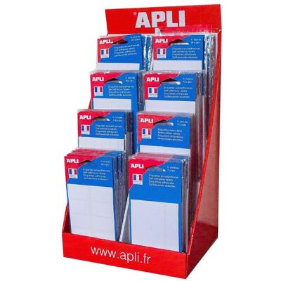 Apli, Etiketten, Sortiment Etiketten, im Display Apli, Etiketten, Sortiment Etiketten, im Display