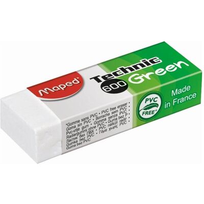Maped, Korrekturmittel, Kunststoff-Radierer Technic 600 Green, weiá Maped, Korrekturmittel, Kunststoff-Radierer Technic 600 Green, weiá