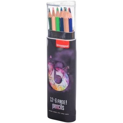 Bruynzeel, Malstifte, Colour pencil tin light 12 + 6 free colours (18x) Bruynzeel, Malstifte, Colour pencil tin light 12 + 6 free colours (18x)