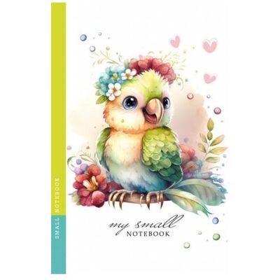 Teka, Heft + Block, Dekoratives Notizbuch 105x148/64K Raster TW Parrot (A6, Gepunktet, Harter Einband) Teka, Heft + Block, Dekoratives Notizbuch 105x148/64K Raster TW Parrot (A6, Gepunktet, Harter Einband)