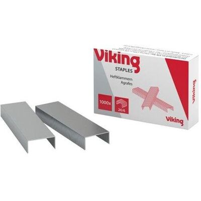 Office Depot, Büroklammer, Heftklammern OD 26/6 Metall chrome (1000x) Office Depot, Büroklammer, Heftklammern OD 26/6 Metall chrome (1000x)