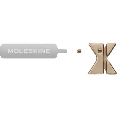 Moleskine, Heft + Block, Pin Buchstabe Z Gold Moleskine, Heft + Block, Pin Buchstabe Z Gold