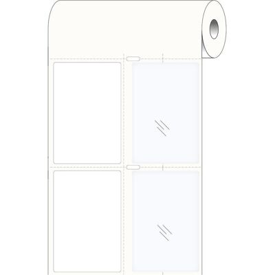 Brady, Etiketten, Print-and-Protect-Etiketten, Metallisierter Polyester, Silber, glänzend, 50.00 x 75.00 mm, e Brady, Etiketten, Print-and-Protect-Etiketten, Metallisierter Polyester, Silber, glänzend, 50.00 x 75.00 mm, e
