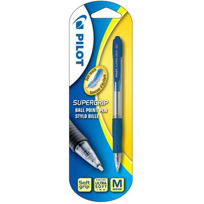 Pilot, Schreibstifte, Kugelschreiber Super Grip M Schreibfarbe blau Blister (1x) Pilot, Schreibstifte, Kugelschreiber Super Grip M Schreibfarbe blau Blister (1x)