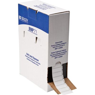 Brady, Etikettenrolle, BM-29-498, Vinylgewebe, Weiss, matt, 38.10 x 12.70 mm, wiederablösbar, Grossrolle (5000 E.) Brady, Etikettenrolle, BM-29-498, Vinylgewebe, Weiss, matt, 38.10 x 12.70 mm, wiederablösbar, Grossrolle (5000 E.)
