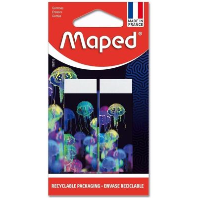 Maped, Korrekturmittel, Radierer 2ST mehrfarbig Maped, Korrekturmittel, Radierer 2ST mehrfarbig