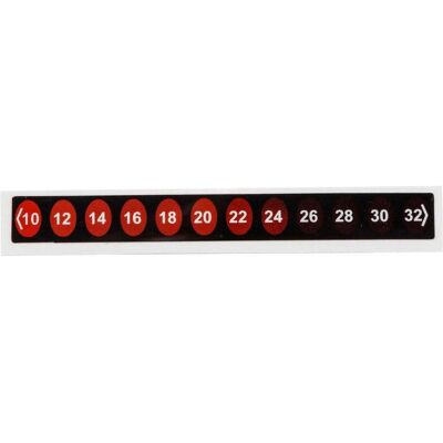 Brady, Etiketten, TIL-8-10C-32C, B-7518, Reversible, temperaturanzeigende Etiketten, Polyester, Rot-Schwarz, 9 Brady, Etiketten, TIL-8-10C-32C, B-7518, Reversible, temperaturanzeigende Etiketten, Polyester, Rot-Schwarz, 9