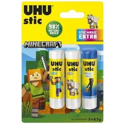 UHU, Klebestift, Minecraft Klebestift 3 Stück UHU, Klebestift, Minecraft Klebestift 3 Stück