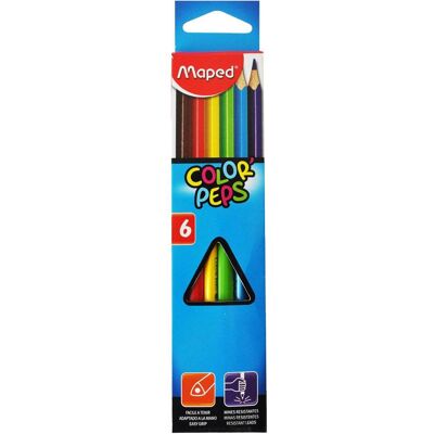 Maped, Malstifte, Farbstifte Color Peps 6er (6x) Maped, Malstifte, Farbstifte Color Peps 6er (6x)