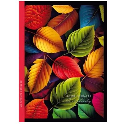 Teka, Heft + Block, Dekoratives Notizbuch 143x200/64K Raster TW Leaves (64K, Harter Einband) Teka, Heft + Block, Dekoratives Notizbuch 143x200/64K Raster TW Leaves (64K, Harter Einband)