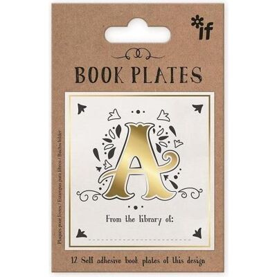 IF, Sticker, Exlibris - Satz Aufkleber - Buchstabe A (12 Sticker) IF, Sticker, Exlibris - Satz Aufkleber - Buchstabe A (12 Sticker)
