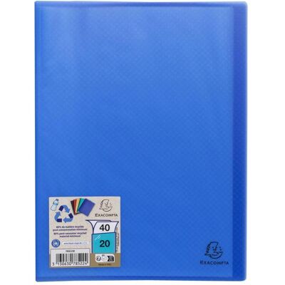 Exacompta, Mappe, Sichtmappe A4, 20 Hüllen, Recycling-PP mittelfest, Opak (5x) Exacompta, Mappe, Sichtmappe A4, 20 Hüllen, Recycling-PP mittelfest, Opak (5x)