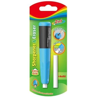 CWR, Spitzer, Pack 1 Blister Bleistiftspitzer mit Radiergummi CWR, Spitzer, Pack 1 Blister Bleistiftspitzer mit Radiergummi