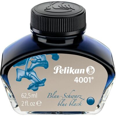 Pelikan Ersatzpatronen + Tintenfass, Tinte 4001 im Glas, blau-schwarz, Inhalt: 62,5 ml (1 Stk.) Pelikan Ersatzpatronen + Tintenfass, Tinte 4001 im Glas, blau-schwarz, Inhalt: 62,5 ml (1 Stk.)