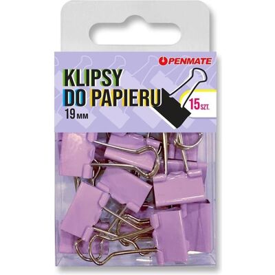 Penmate, Büroklammer, Büroklammern 19mm violett (15x) Penmate, Büroklammer, Büroklammern 19mm violett (15x)