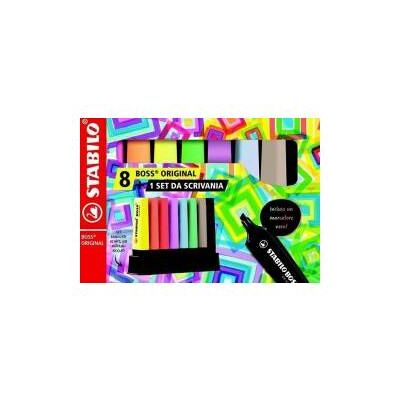 STABILO, Marker, Boss Original Textmarker-Tischständer, 8 Stück (8x) STABILO, Marker, Boss Original Textmarker-Tischständer, 8 Stück (8x)