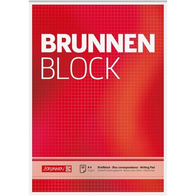 Brunnen, Heft + Block, Briefblock (A4, Kariert) Brunnen, Heft + Block, Briefblock (A4, Kariert)