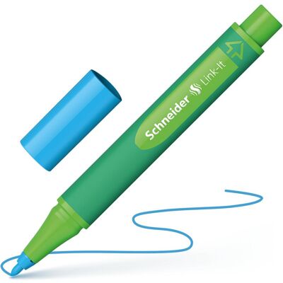 Schneider, Schreibstifte, Fasermaler - Link-It - Hellblau (1x) Schneider, Schreibstifte, Fasermaler - Link-It - Hellblau (1x)