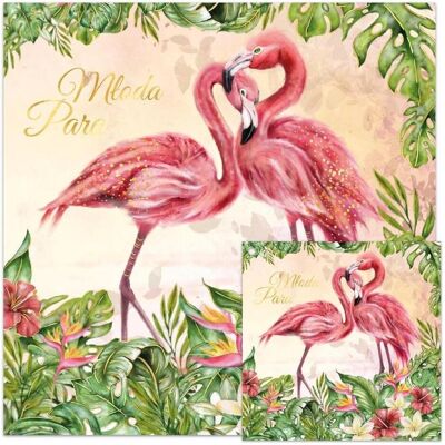 Teka, Grusskarte + Briefpapier, KWD Hochzeitskarte Flamingos Teka, Grusskarte + Briefpapier, KWD Hochzeitskarte Flamingos
