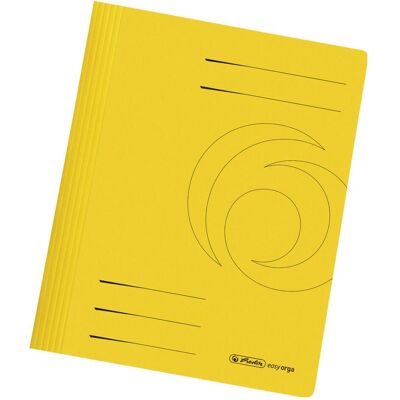 Herlitz, Mappe, Schnellhefter easyorga, DIN A4, Manilakarton, gelb 240 g-qm, gebrauchsfertig gefaltet, Metelldecklei (A4, 1x) Herlitz, Mappe, Schnellhefter easyorga, DIN A4, Manilakarton, gelb 240 g-qm, gebrauchsfertig gefaltet, Metelldecklei (A4, 1x)