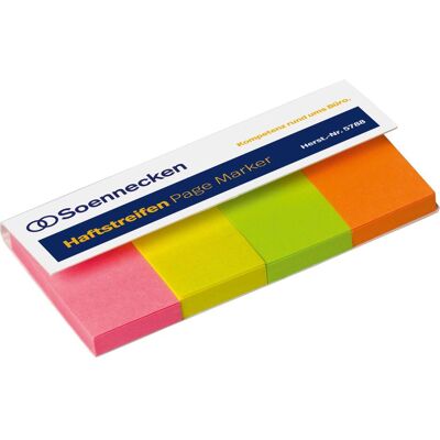 Soennecken, Haftnotiz, Haftstreifen Page Marker Masse: 20 x 38 mm (B x H) Farbe: 1 x neonpink, 1 x neongelb, 1 x n (38 x 20 mm) Soennecken, Haftnotiz, Haftstreifen Page Marker Masse: 20 x 38 mm (B x H) Farbe: 1 x neonpink, 1 x neongelb, 1 x n (38 x 20 mm)
