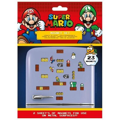 Pyramid Magnet, Super Mario: Mushroom Kingdom Magnet Set (23x) Pyramid Magnet, Super Mario: Mushroom Kingdom Magnet Set (23x)