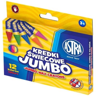 Astra, Malstifte, Kredki świecowe Jumbo 12 kolorów (12x) Astra, Malstifte, Kredki świecowe Jumbo 12 kolorów (12x)