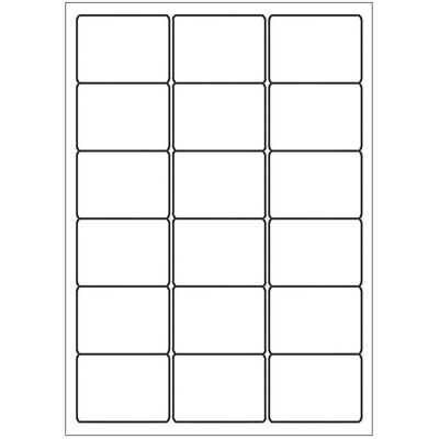 Sorex, Etiketten, A4 Etiketten 63,5 x 46,6 mm weiss (100 Blatt) Sorex, Etiketten, A4 Etiketten 63,5 x 46,6 mm weiss (100 Blatt)