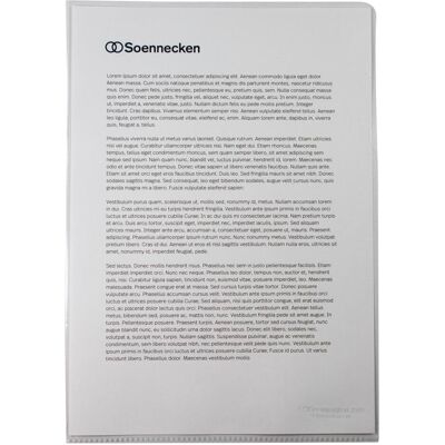 Soennecken, Mappe, Sichthülle Verwendung für Papierformat: DIN A4 Werkstoff: Polypropylen (A4, 1x) Soennecken, Mappe, Sichthülle Verwendung für Papierformat: DIN A4 Werkstoff: Polypropylen (A4, 1x)
