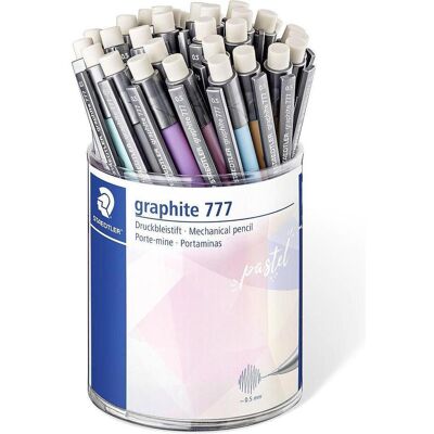 Staedtler Bleistift, Druckbleistift graphite 777 pastel, 36er K”cher (0.50 mm, 36x) Staedtler Bleistift, Druckbleistift graphite 777 pastel, 36er K”cher (0.50 mm, 36x)