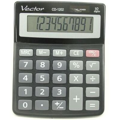 Vector, Taschenrechner, calculator (KAV CD-1202 BLK) Vector, Taschenrechner, calculator (KAV CD-1202 BLK)