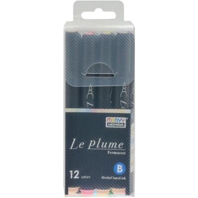 Marvy, Marker, Permanentmarker mit Pinselspitze, 12 Stk (12x) Marvy, Marker, Permanentmarker mit Pinselspitze, 12 Stk (12x)