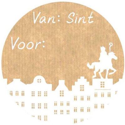 Haza Witbaard, Geschenkverpackung, Kraft-Nikolaus-Etiketten, 1000 Stück. (1000x) Haza Witbaard, Geschenkverpackung, Kraft-Nikolaus-Etiketten, 1000 Stück. (1000x)