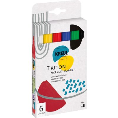 Kreul, Marker, Triton Acrylic Paint Marker 6er Set (6x) Kreul, Marker, Triton Acrylic Paint Marker 6er Set (6x)