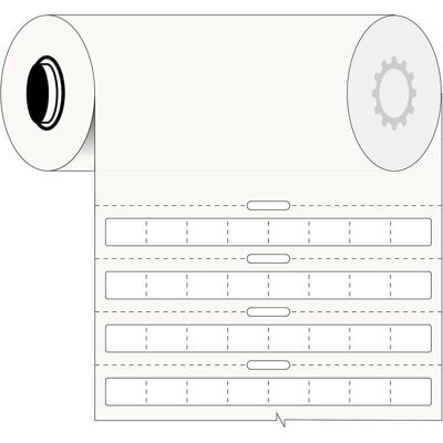 Brady, Etikettenrolle, B33-289-492-WT, FreezerBondz II(TM), Weiss, matt, 9.50 x 6.35 mm, permanent, 8-bahnig (1500 E Brady, Etikettenrolle, B33-289-492-WT, FreezerBondz II(TM), Weiss, matt, 9.50 x 6.35 mm, permanent, 8-bahnig (1500 E