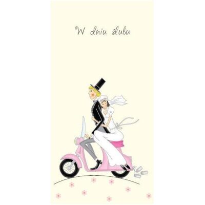 Teka, Grusskarte + Briefpapier, DL-Hochzeitskarte Teka, Grusskarte + Briefpapier, DL-Hochzeitskarte