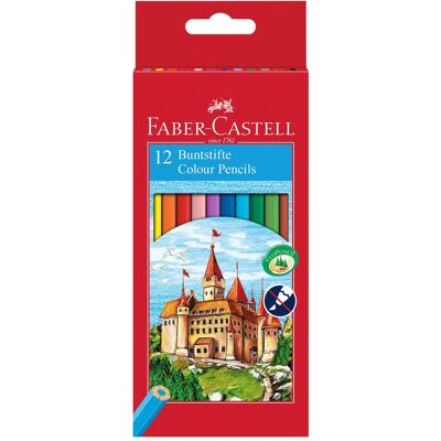 FABER CASTELL - Etui 12 Crayons Château - Sortierte Farben FABER CASTELL - Etui 12 Crayons Château - Sortierte Farben