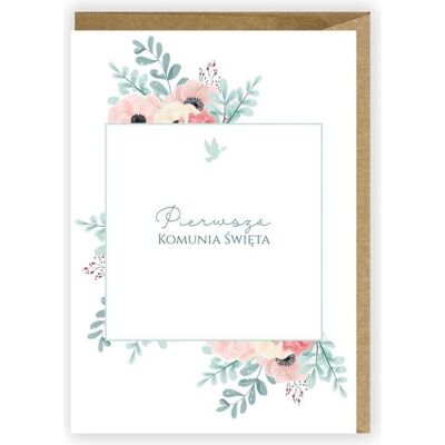 Cardie, Grusskarte + Briefpapier, Grusskarte, umweltfreundlicher Umschlag Kommunion K062 Cardie, Grusskarte + Briefpapier, Grusskarte, umweltfreundlicher Umschlag Kommunion K062