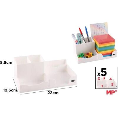 Main paper, Schreibtisch Accessoire, Weisser Schreibtisch-Organizer Main paper, Schreibtisch Accessoire, Weisser Schreibtisch-Organizer