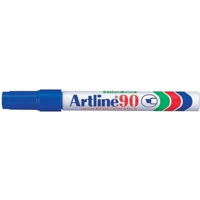 Shachihata, Marker, Permanent marker Artline 90, 2,5 mm, blå (12x) Shachihata, Marker, Permanent marker Artline 90, 2,5 mm, blå (12x)