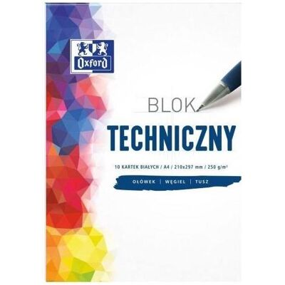 Oxford, Heft + Block, Technischer Block A4 10 k weiss 20 Stk. (A4) Oxford, Heft + Block, Technischer Block A4 10 k weiss 20 Stk. (A4)