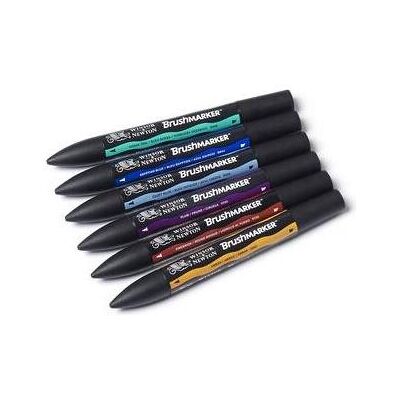 Winsor & Newton, Marker, Brushmarker 6 Rich Tones (6x) Winsor & Newton, Marker, Brushmarker 6 Rich Tones (6x)