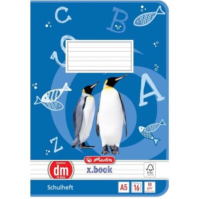 Herlitz, Heft + Block, Schulheft x.book, DIN A5, Lineatur dm / liniert (A5, Liniert) Herlitz, Heft + Block, Schulheft x.book, DIN A5, Lineatur dm / liniert (A5, Liniert)