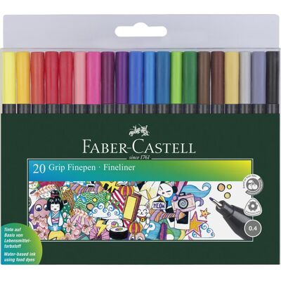 Faber-Castell, Schreibstifte, Fineliner Grip Set (20x) Faber-Castell, Schreibstifte, Fineliner Grip Set (20x)