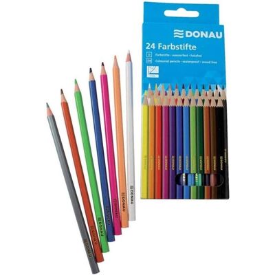 Donau, Malstifte, Farbstifte 24er mehrfarbig (24x) Donau, Malstifte, Farbstifte 24er mehrfarbig (24x)