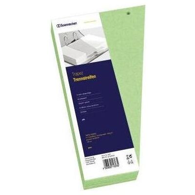 Soennecken, Ordner Zubehör, Trennstreifen Trapez Masse: 24 x 6,5-12,5 cm (B x H) Grammatur: 190 g/m² Soennecken, Ordner Zubehör, Trennstreifen Trapez Masse: 24 x 6,5-12,5 cm (B x H) Grammatur: 190 g/m²